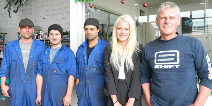 Takapuna Mufflers workshop - family owned since 1987 Barrys Point Road