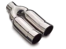 Twin upswept exhaust extension EW63DTM - Takapuna Mufflers